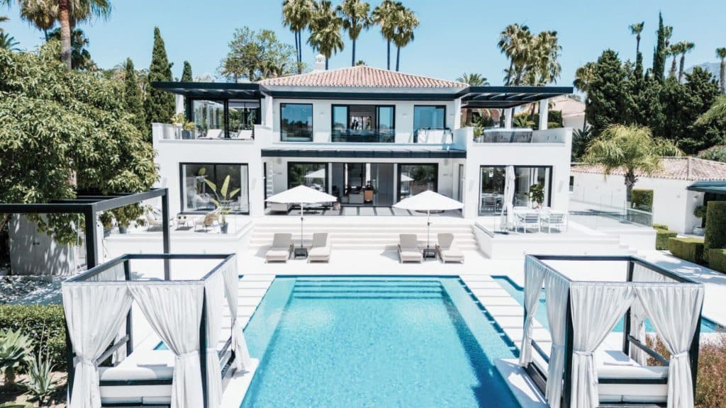 Exquisite Golden Mile Marbella Villa With Modern Architecture