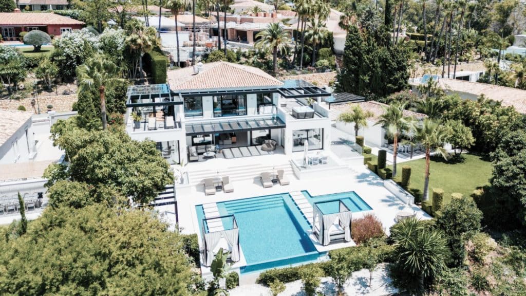 Exquisite Golden Mile Marbella Villa With Modern Architecture
