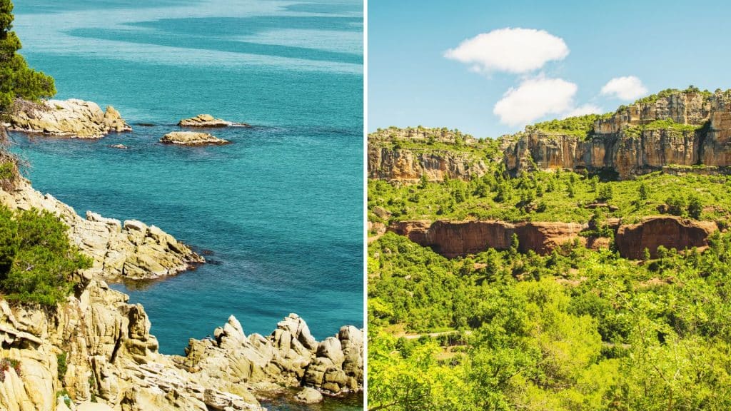 The Mediterranean coast, in particular, is known for its mild winters and hot summers
