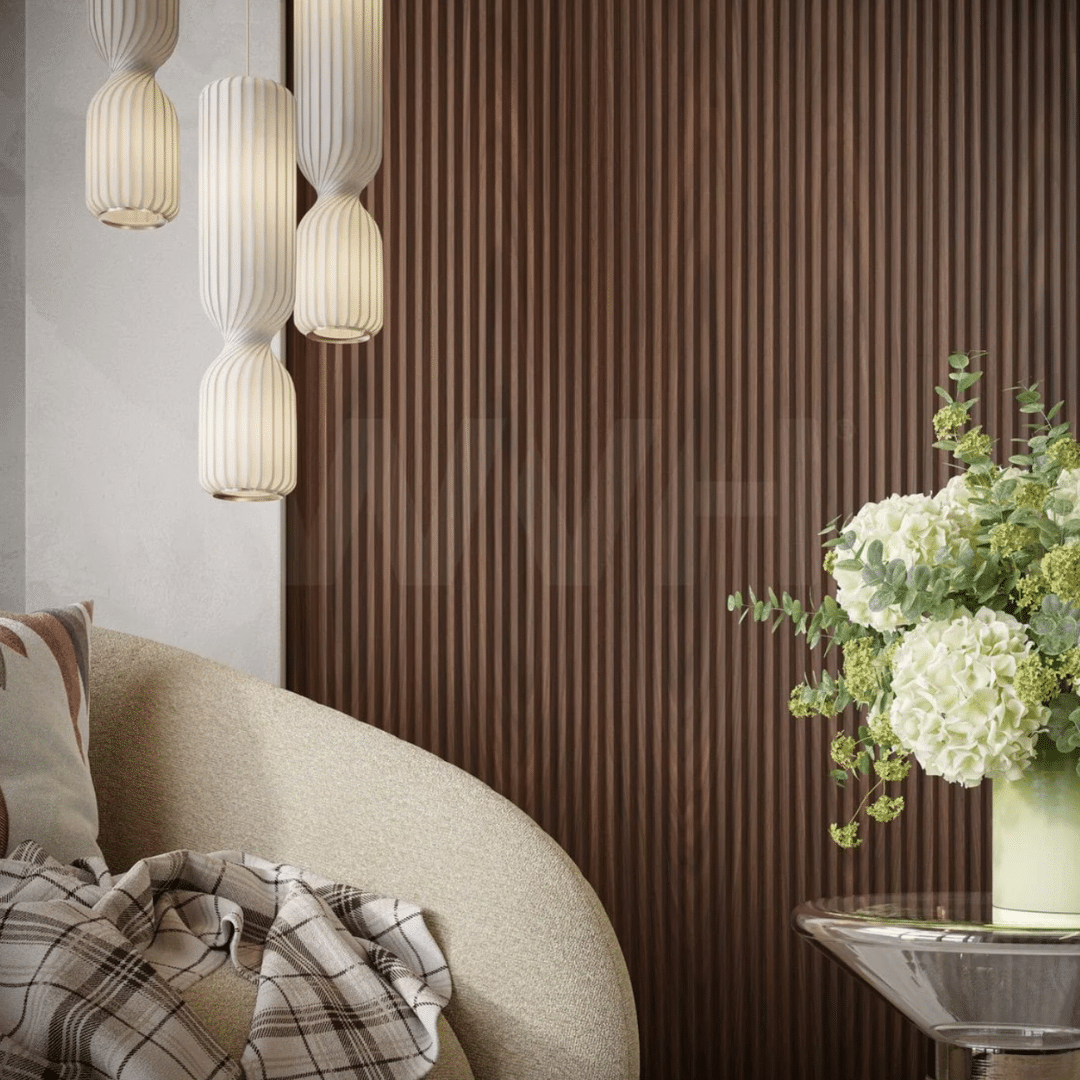 Wooden Wall Panels Create Interest and Remove Echo | TheMediterra.com
