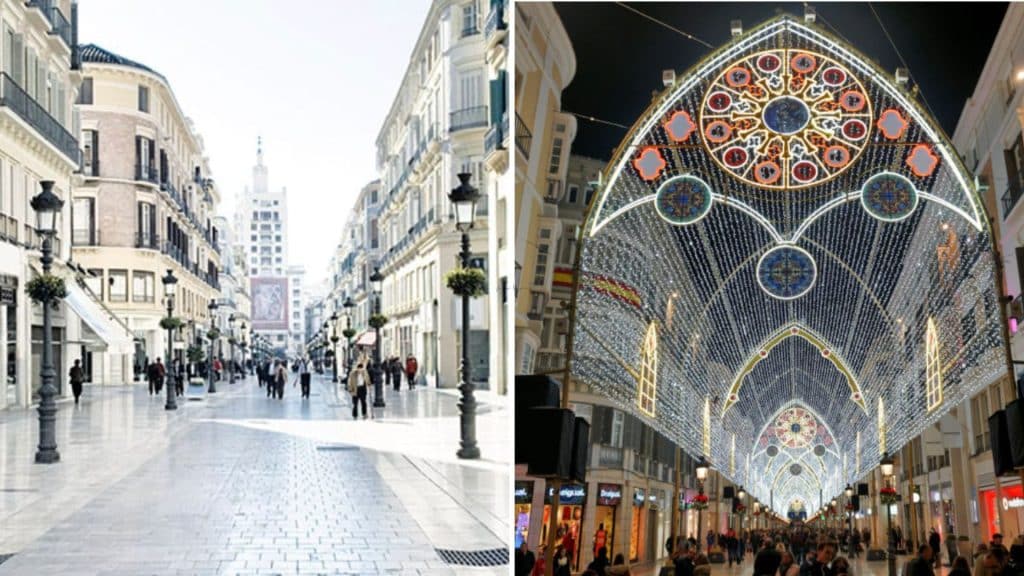 Calle Larios is one of the most famous streets in Malaga's Old Town