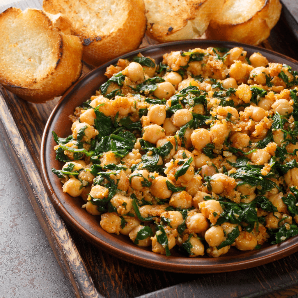 Espinacas con Garbanzos