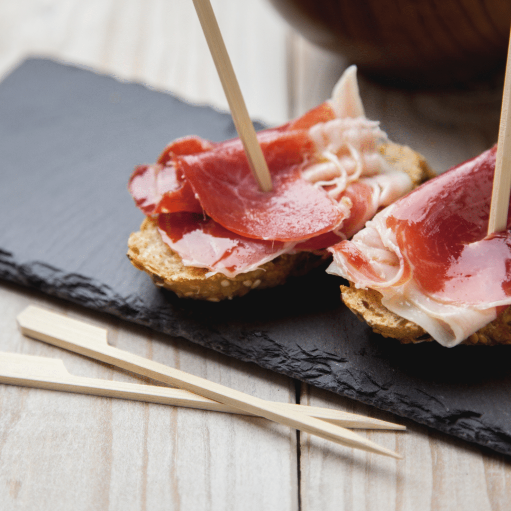 Jamón Ibérico with bread