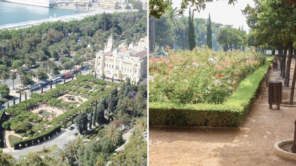 Parque de Malaga is a beautiful green space located in the heart of the city