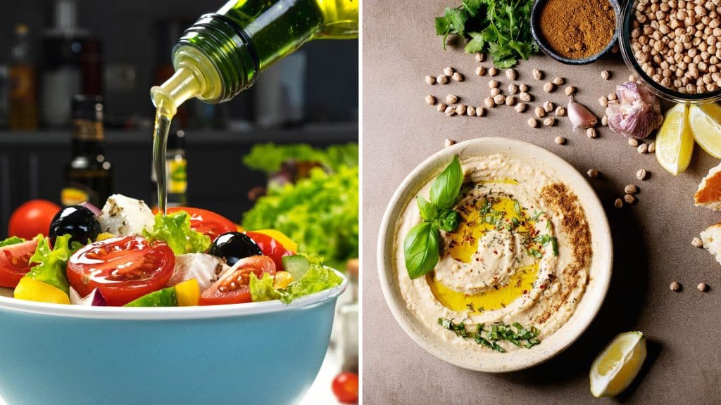 Olive oil is a great way to add flavor to vegetables and hummus