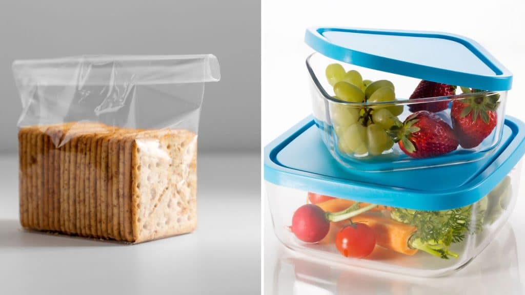 Provide zip bags and quality food containers in your Mediterranean vacation rental