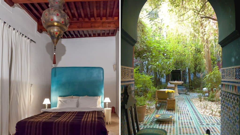 What is A Riad: Morocco's Traditional Homes Turned Into Chic Boutique Hotels Riad rooms are often beautifully decorated with traditional Moroccan decor