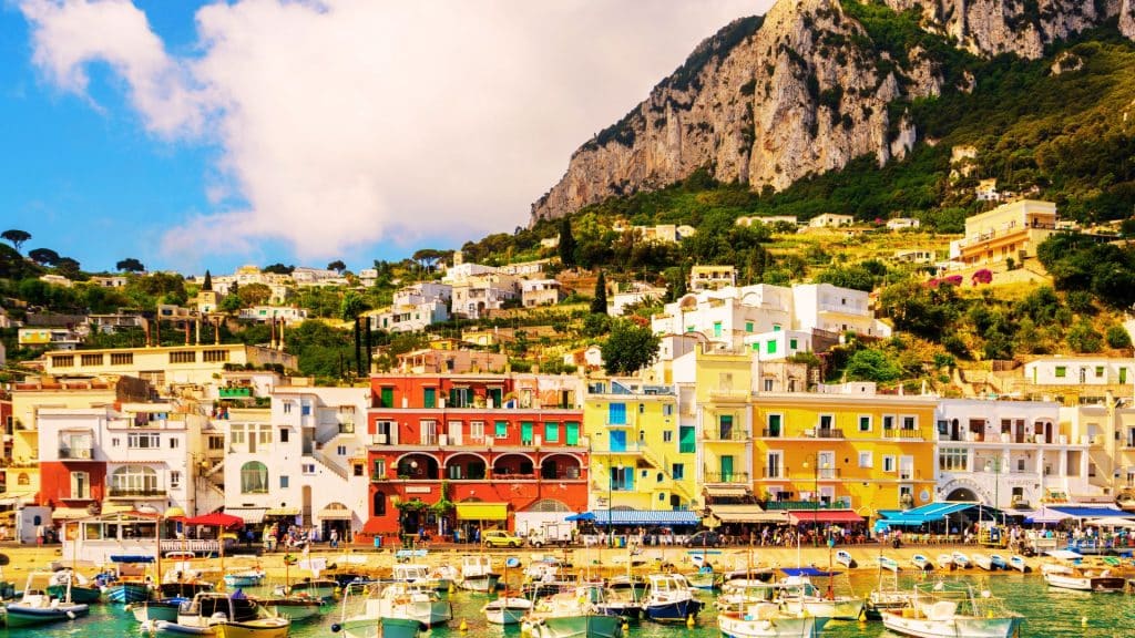 Capri is an Italian island located in the Tyrrhenian Sea