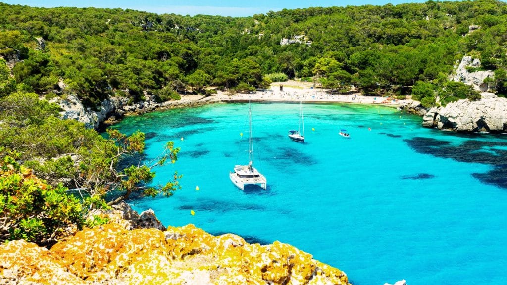 Menorca is a Spanish island located in the Mediterranean Sea