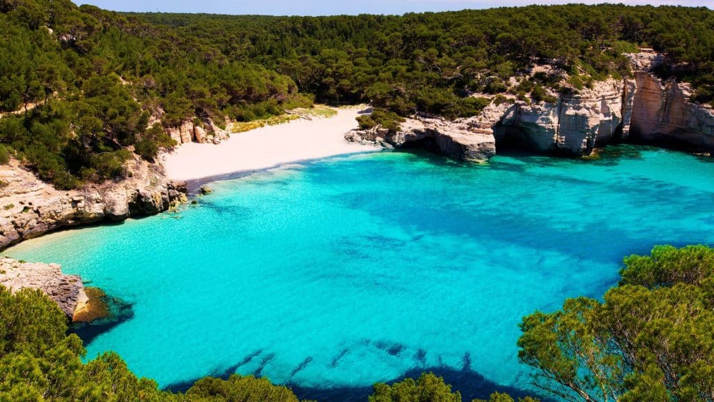Cala Mitjaneta in Menorca is a secluded dream beach