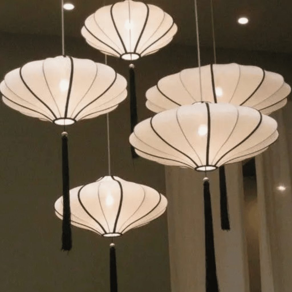 Paper Lantern Lamps Create a Relaxed Look