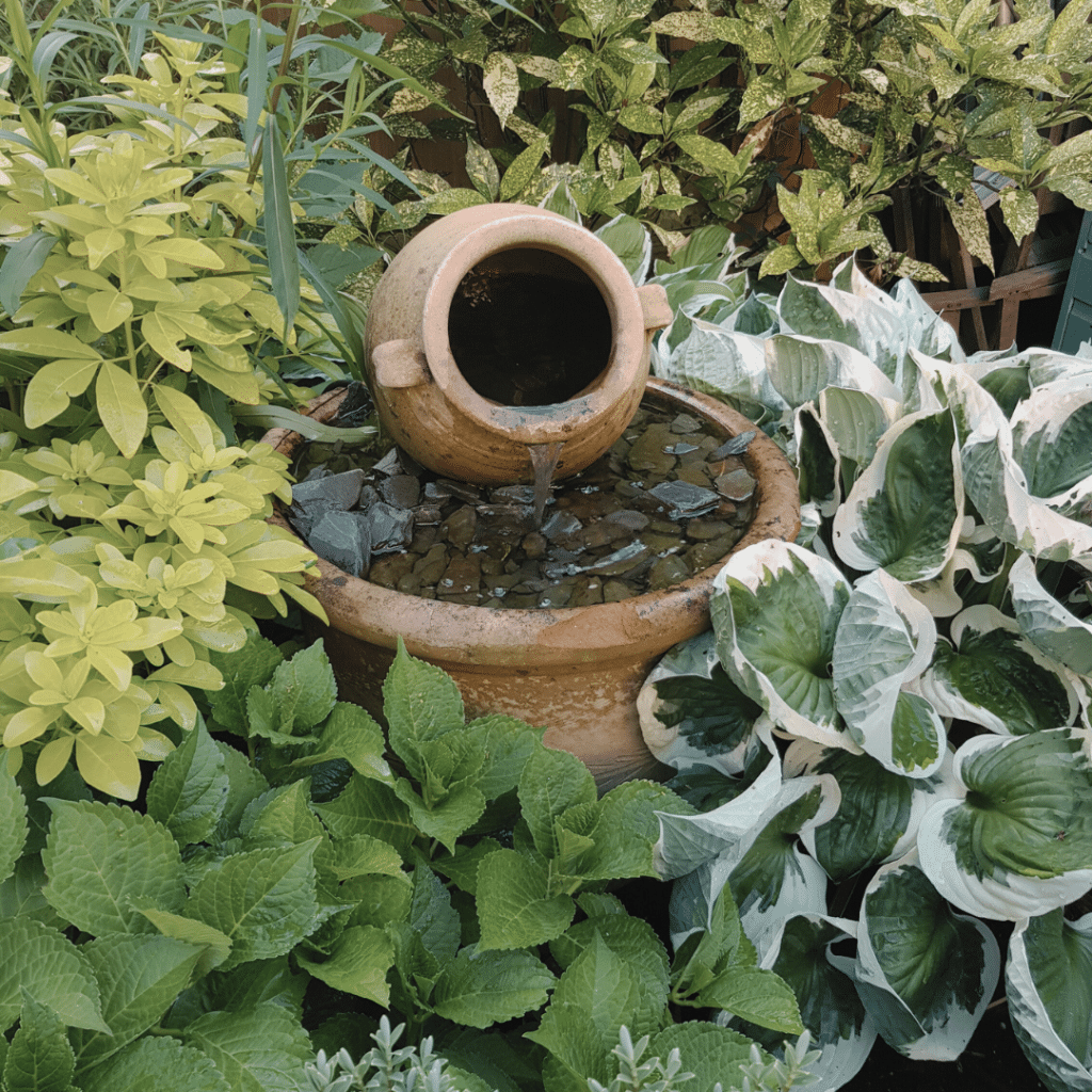 Water features such as fountains are popular in Mediterranean-inspired gardens